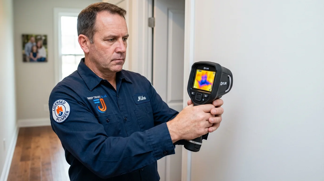 Thermal imaging leak detection by Johns Plumbing LLC in Keego Harbor